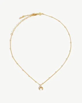 Lucy Williams Tiny Horn Choker | 18ct Gold Plated Vermeil