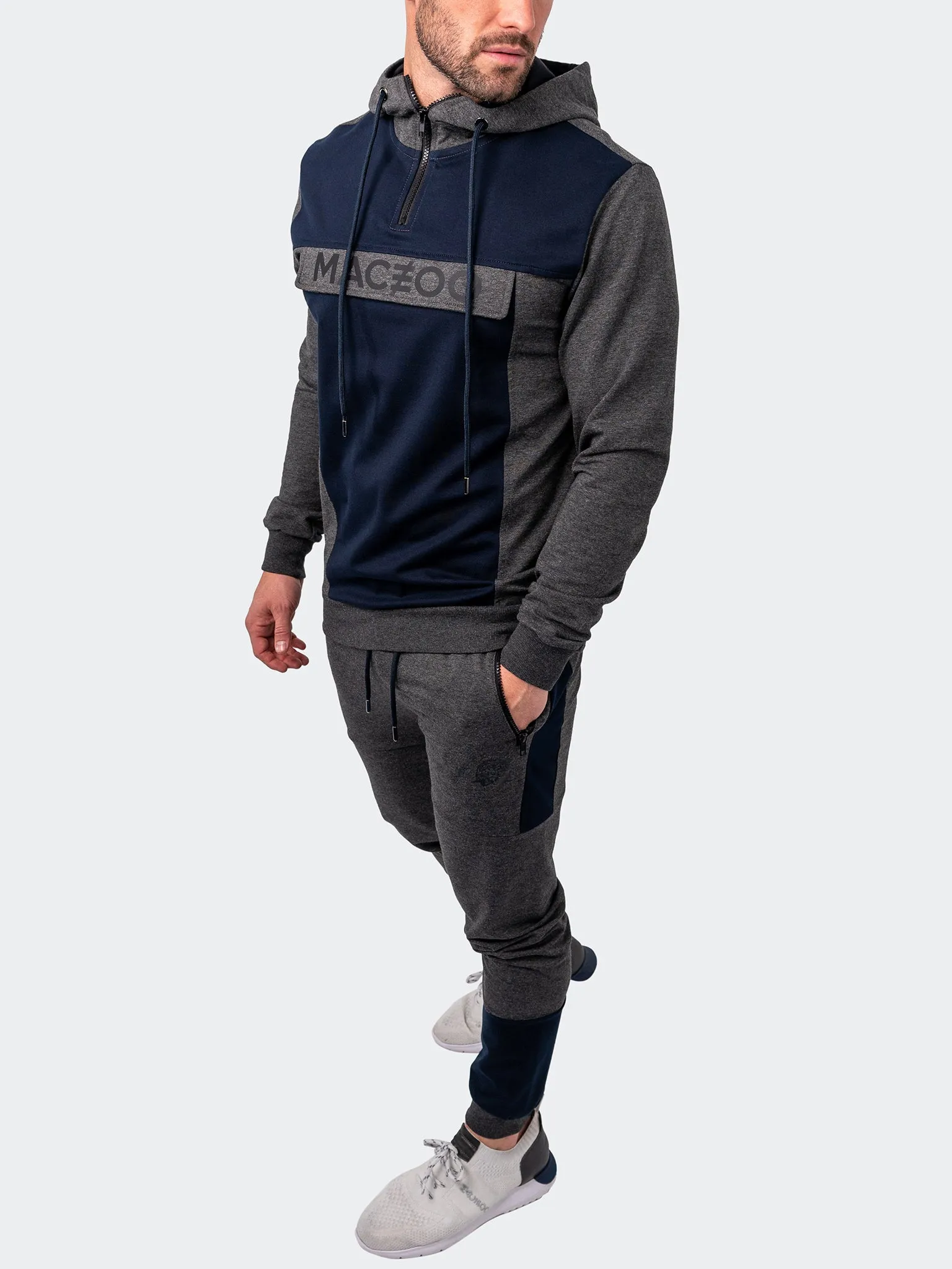 Maceoo Athleisure | Hoodie Square Grey