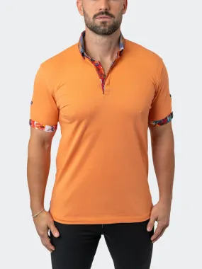 Maceoo Stretch Short-Sleeve Polos | Polo MozartSolid 37 Orange