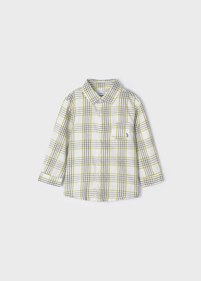 Mayoral Baby L/S Plaid Shirt _Yellow 2161-93