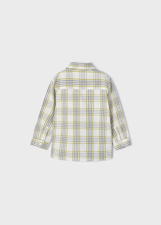 Mayoral Baby L/S Plaid Shirt _Yellow 2161-93