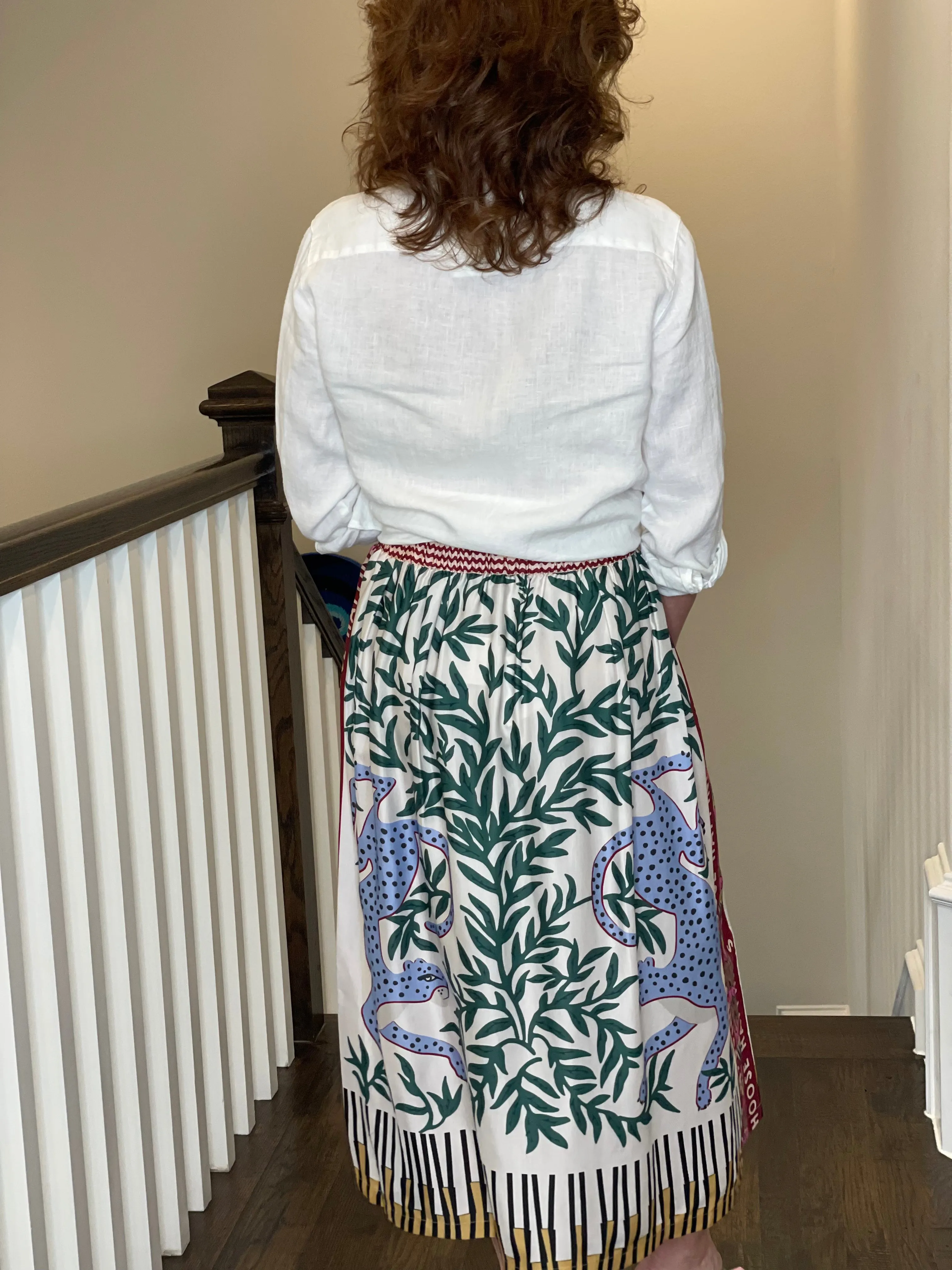 Me369 Hailey Printed Midi Skirt