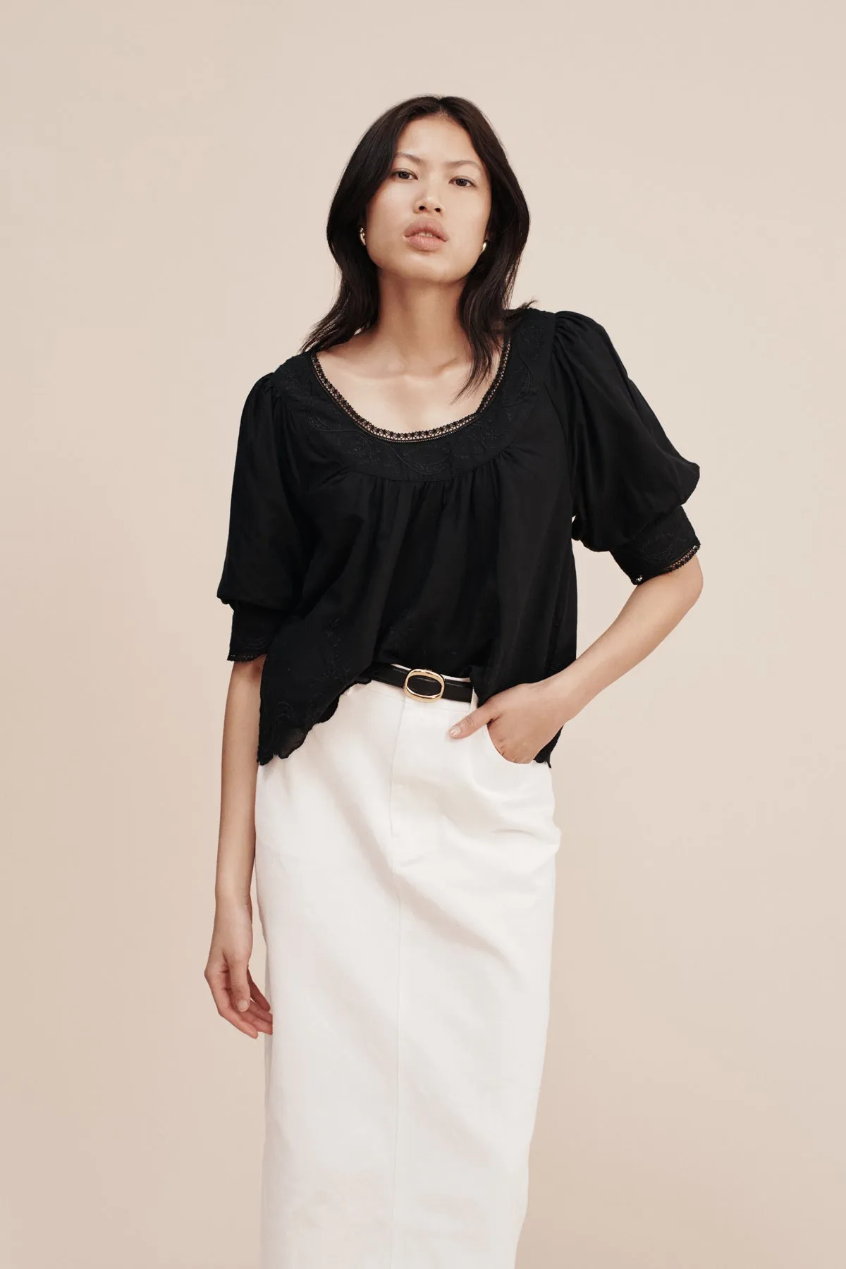 MYLAH TOP - BLACK