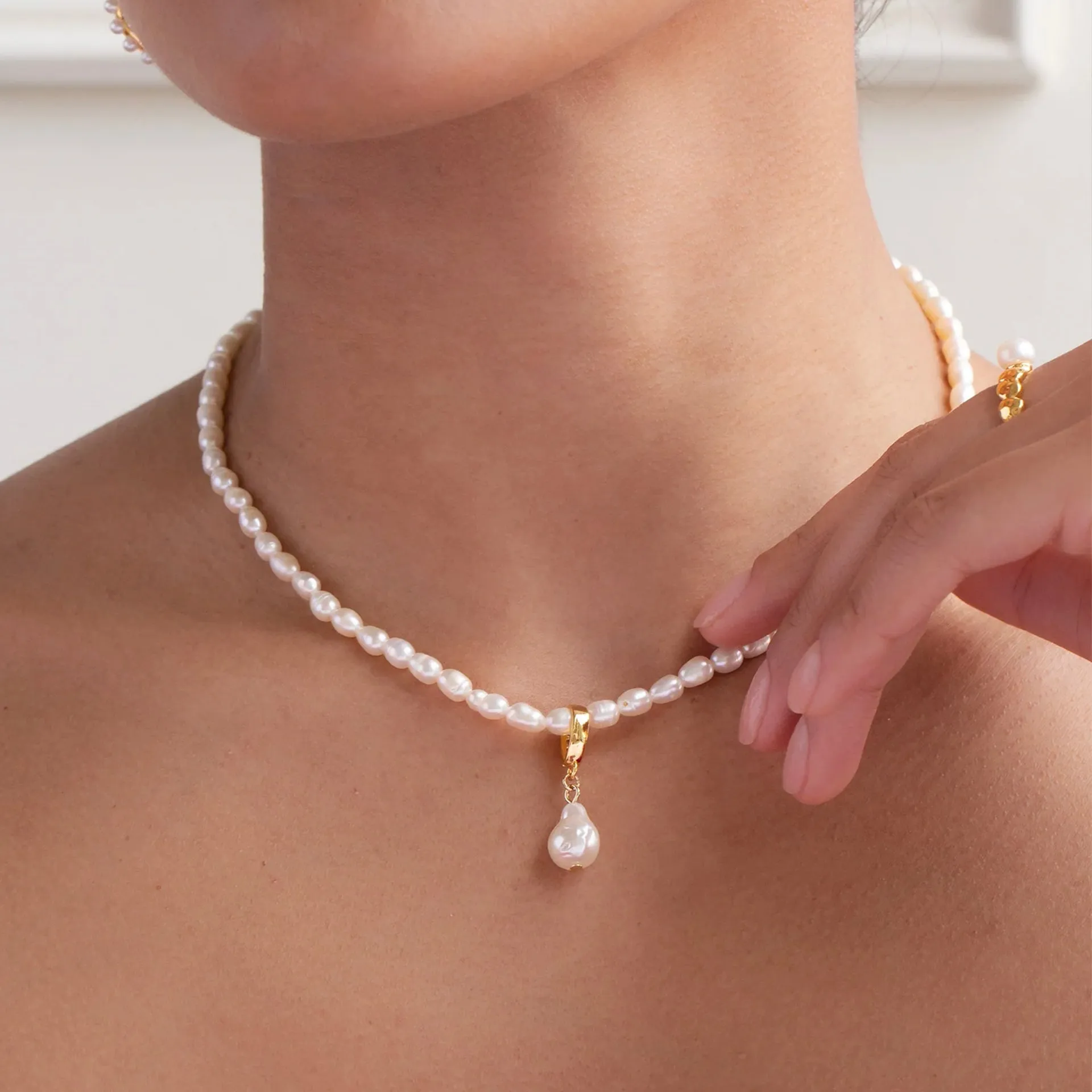 Nacre Pearl Charm