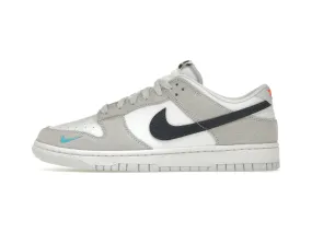 Nike Dunk Low "White Grey Navy Aqua Mini Swoosh"