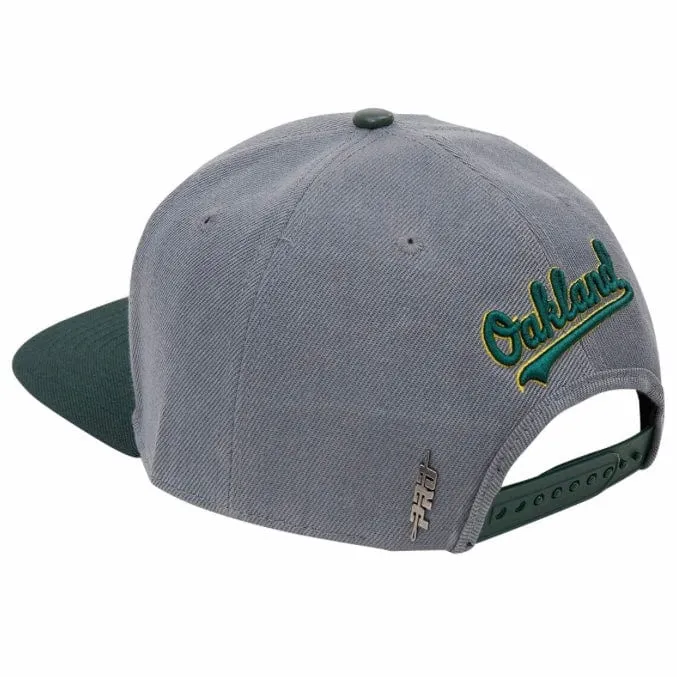 Oakland Athletics Logo Snapback Hat (Gray)