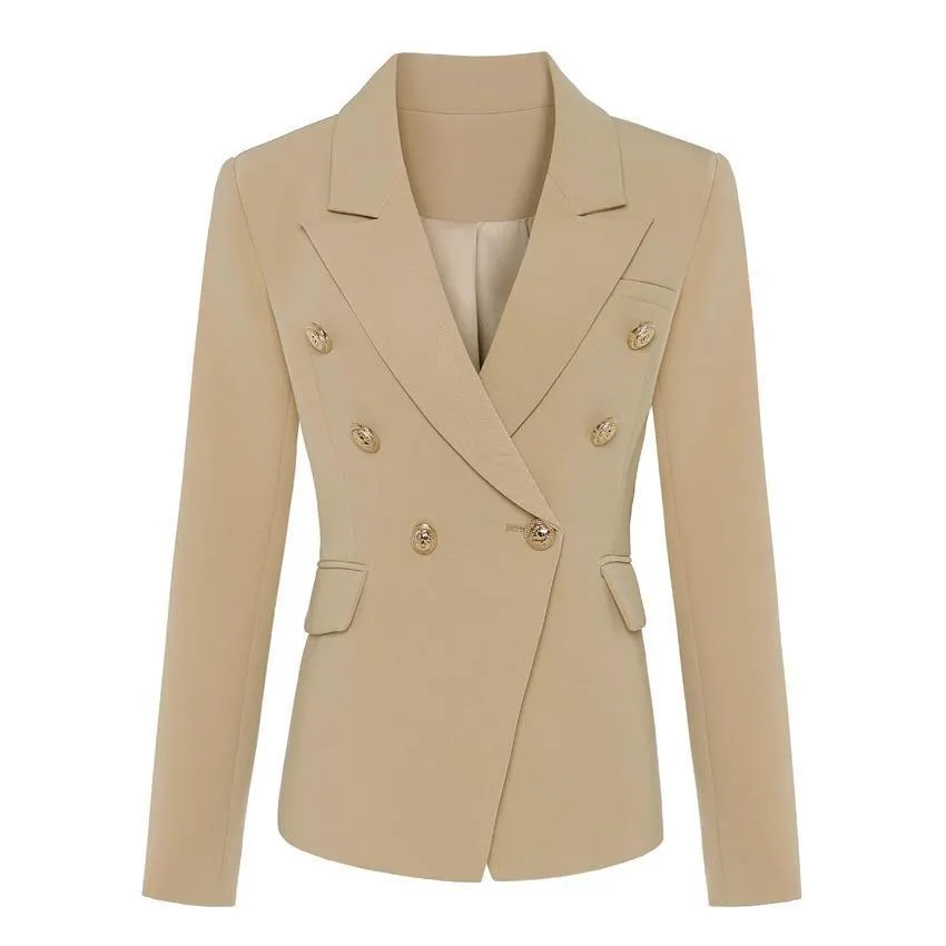 On Duty Khaki Blazer Women - Casual - Plain-Solid