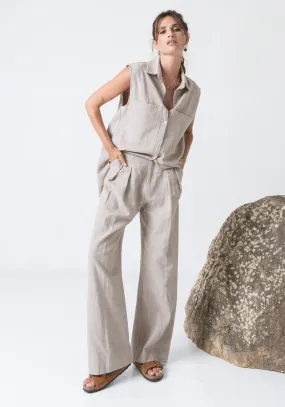 Pantalon SINTRA Lin Sand