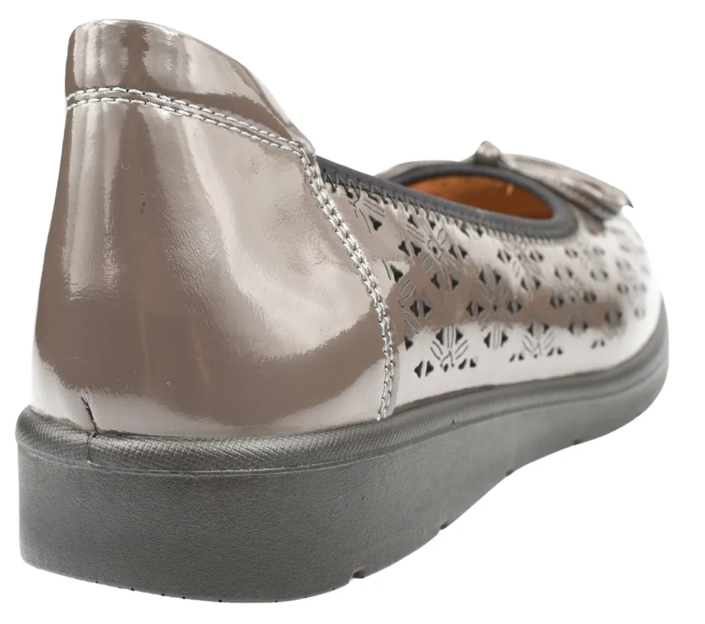 Pantofi casual, dama, FORMAZIONE, 33193WTP gri, piele naturala