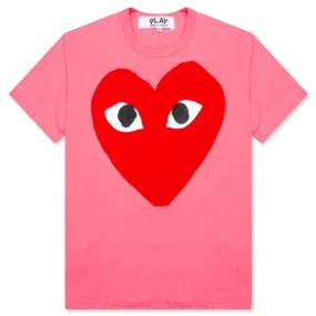 Pastelle Red Logo T-Shirt - Pink