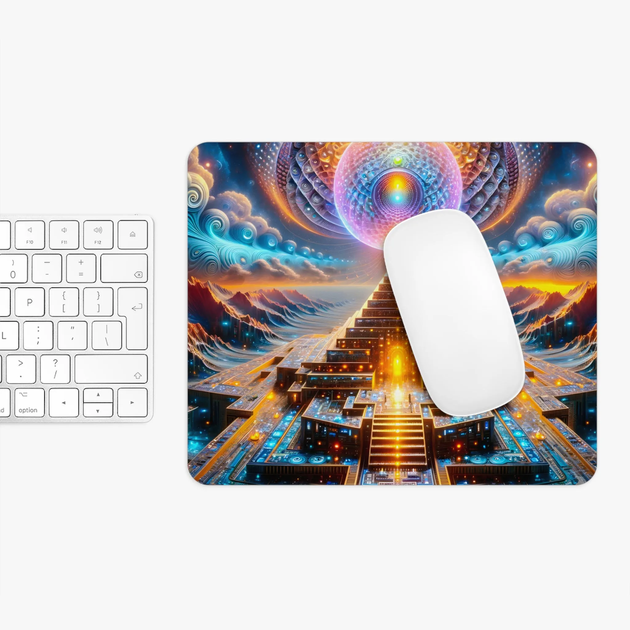 Recursive Technology Mouse Pad by Meta Zen - Computer Techie Tech Geek Nerd IT Guy Gift