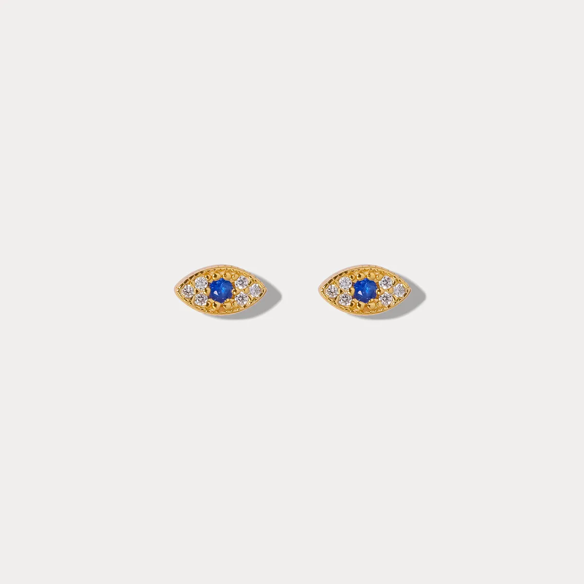 Sapphire Eyes Diamond Stud Earrings