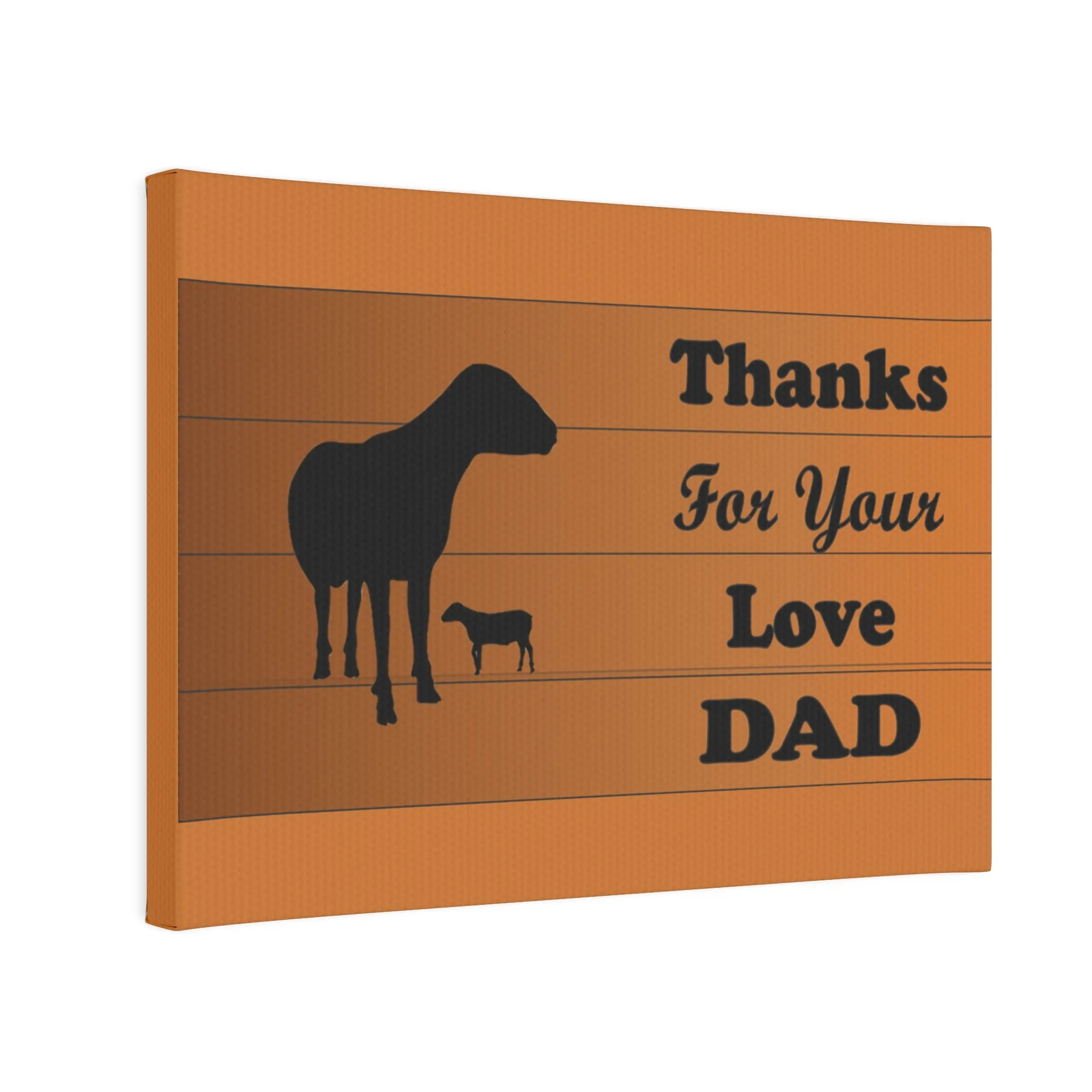 Sheep Canvas Photo Tile - Thanks For Your Love Dad