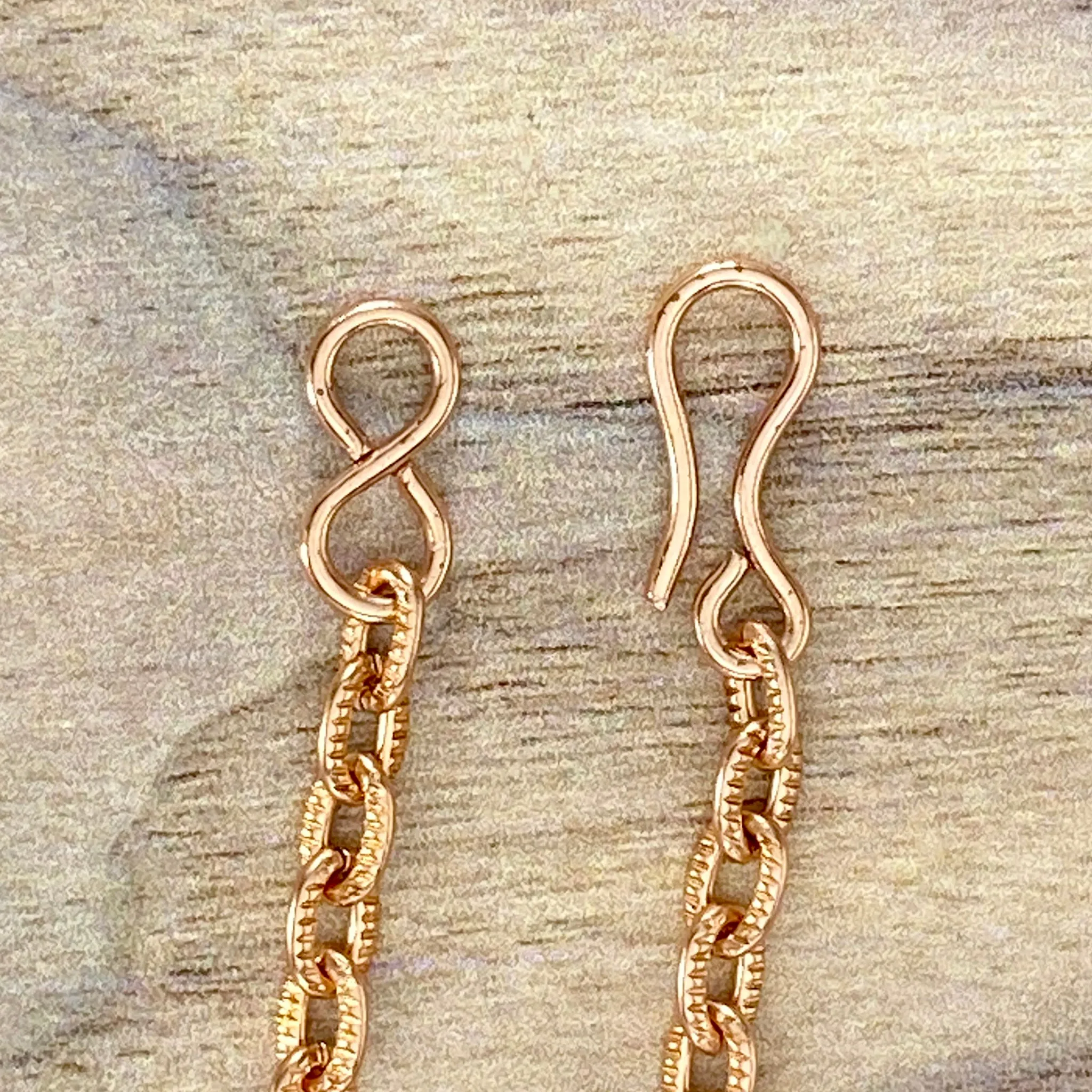 Solid Copper Patterned Cable Chains