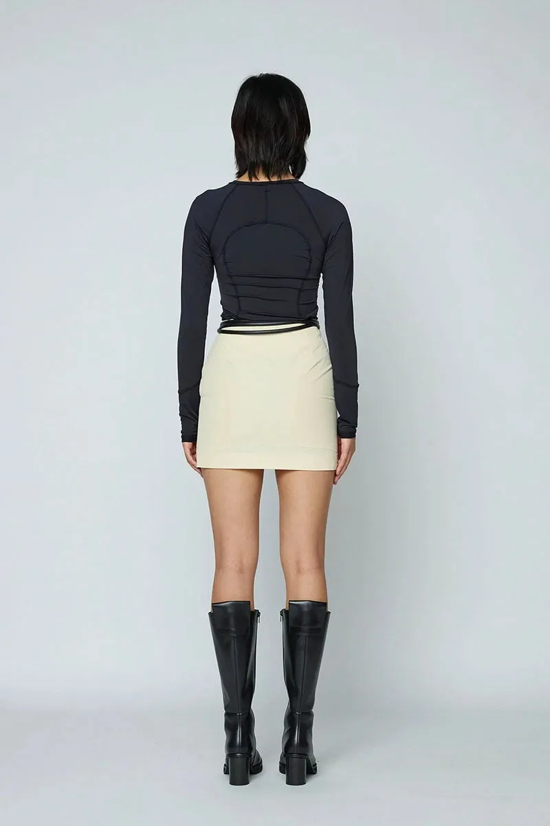 SOPHIA MINI SKIRT-BONE