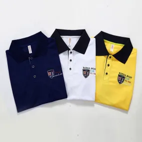 Summer new Men embroidery synthetic fiber Fabric polo shirt