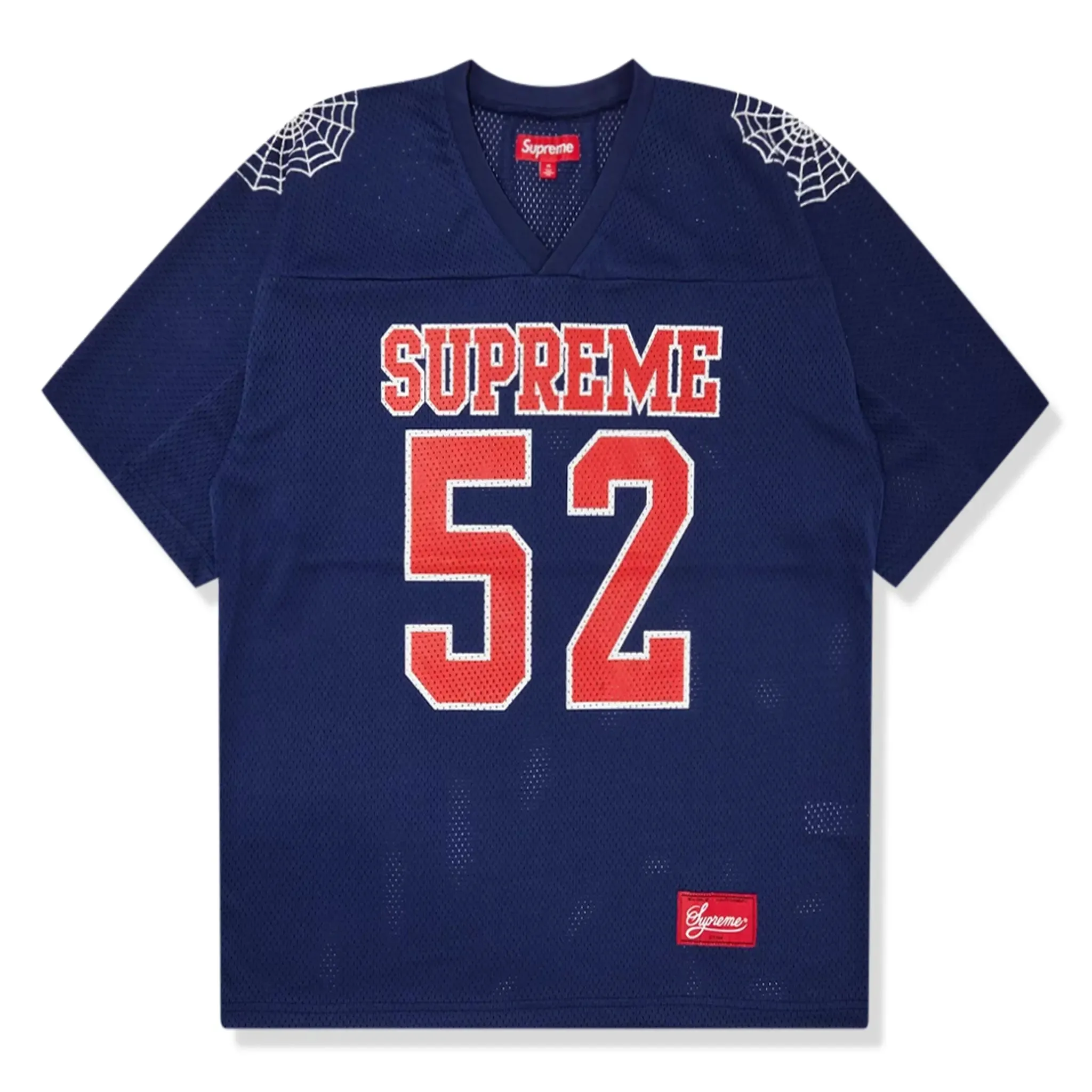 Supreme Spiderweb Navy Blue Football Jersey