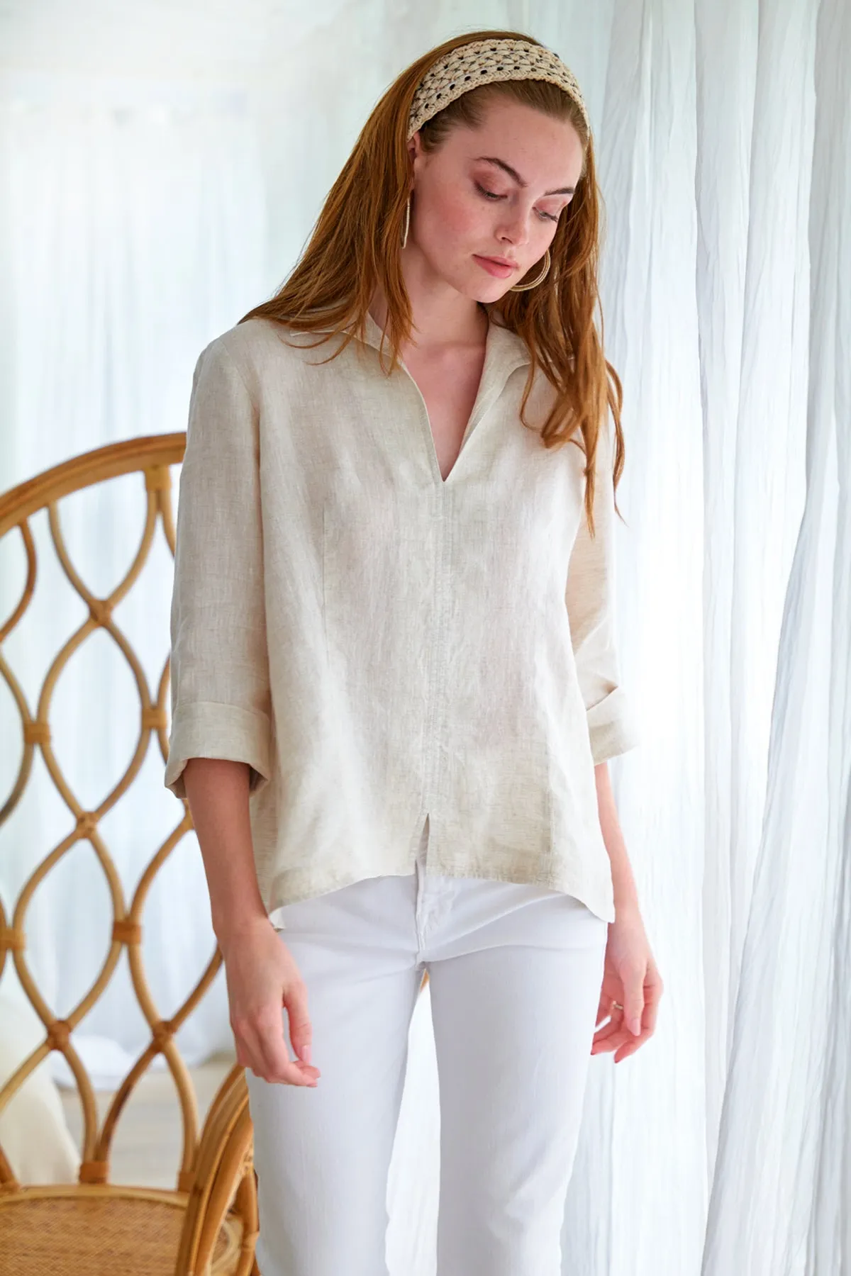 Swing Shirt Blush Linen