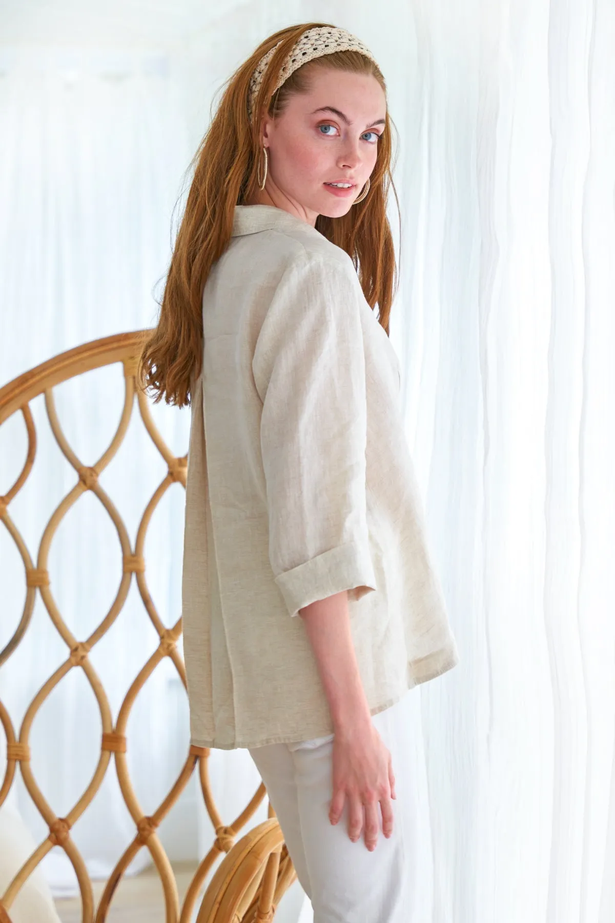 Swing Shirt Blush Linen