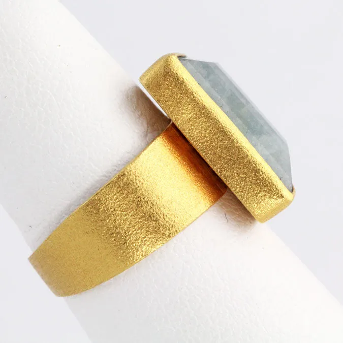 Thalassa Aurora Aquamarine & Gold Ring