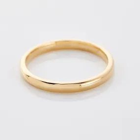 Thin Ring Band - 18K Solid Gold