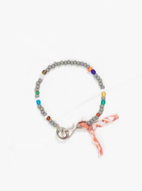 Venetian Bead & Bandana Bracelet Grey