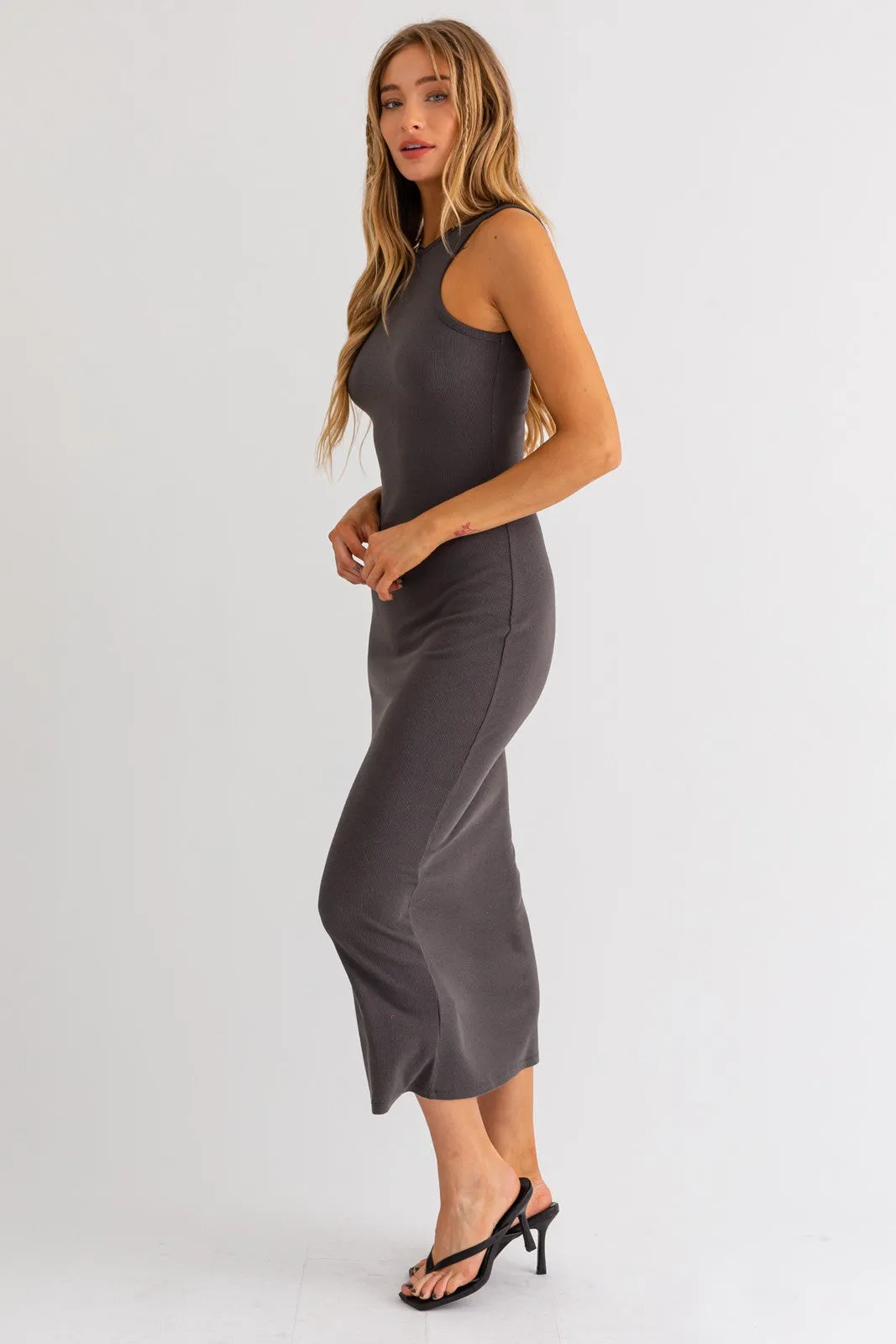 Victoria Dress - Charcoal