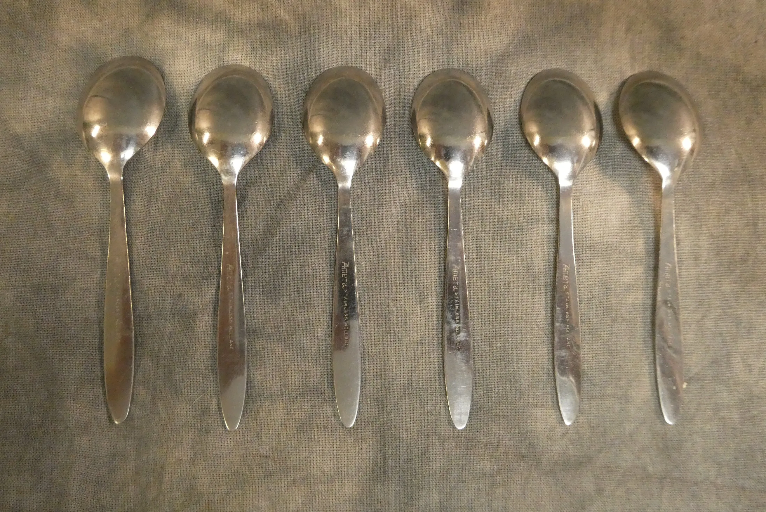 Vintage Amefa Demitasse Spoons - Set of 6