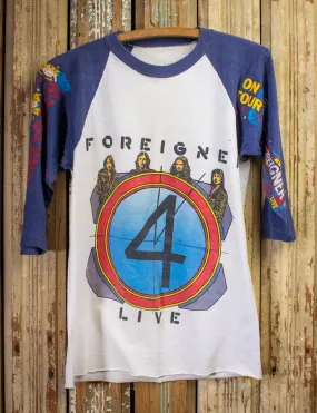 Vintage Foreigner 4 US Tour Raglan Concert T Shirt 1981 Small