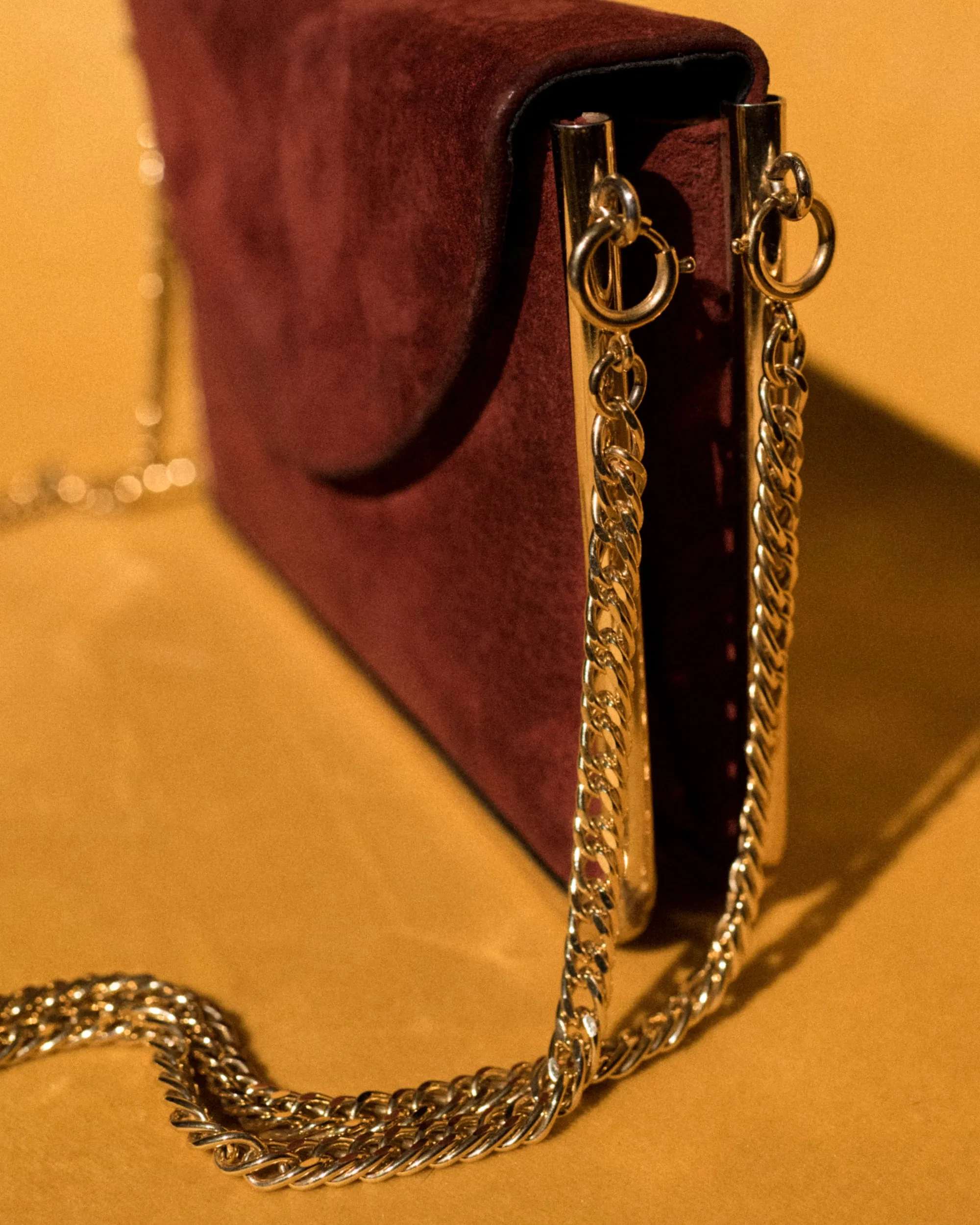 Vintage Suede Box Bag