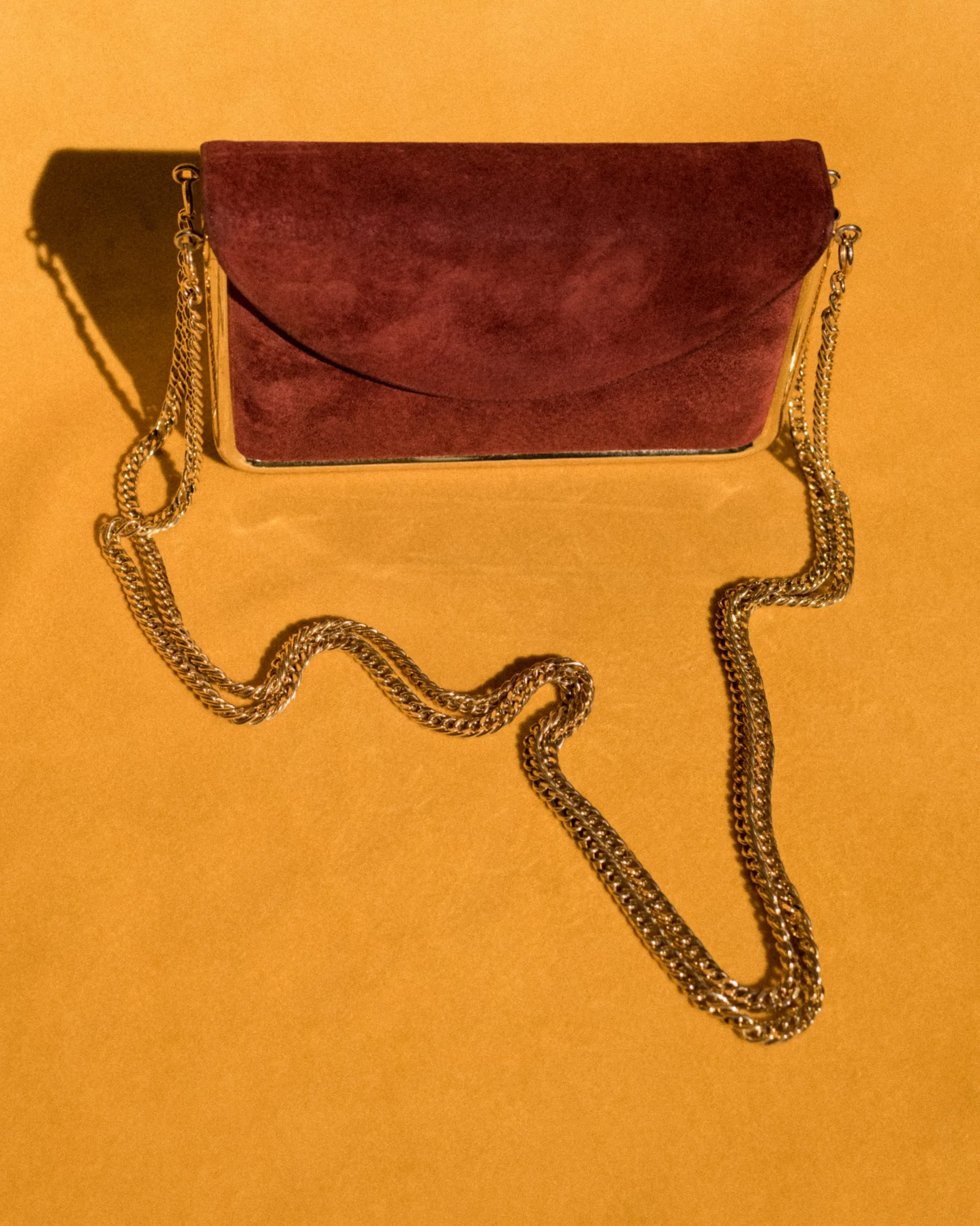 Vintage Suede Box Bag