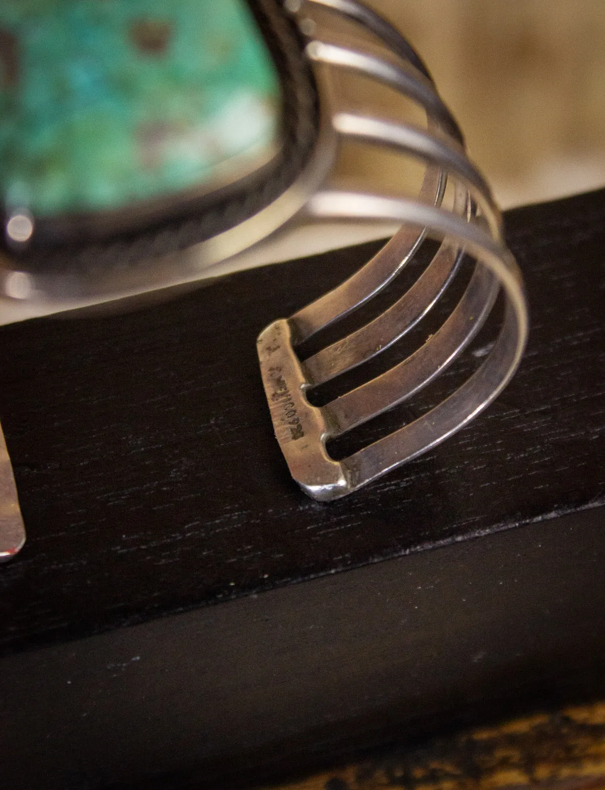 Vintage Turquoise Sterling Silver Cuff