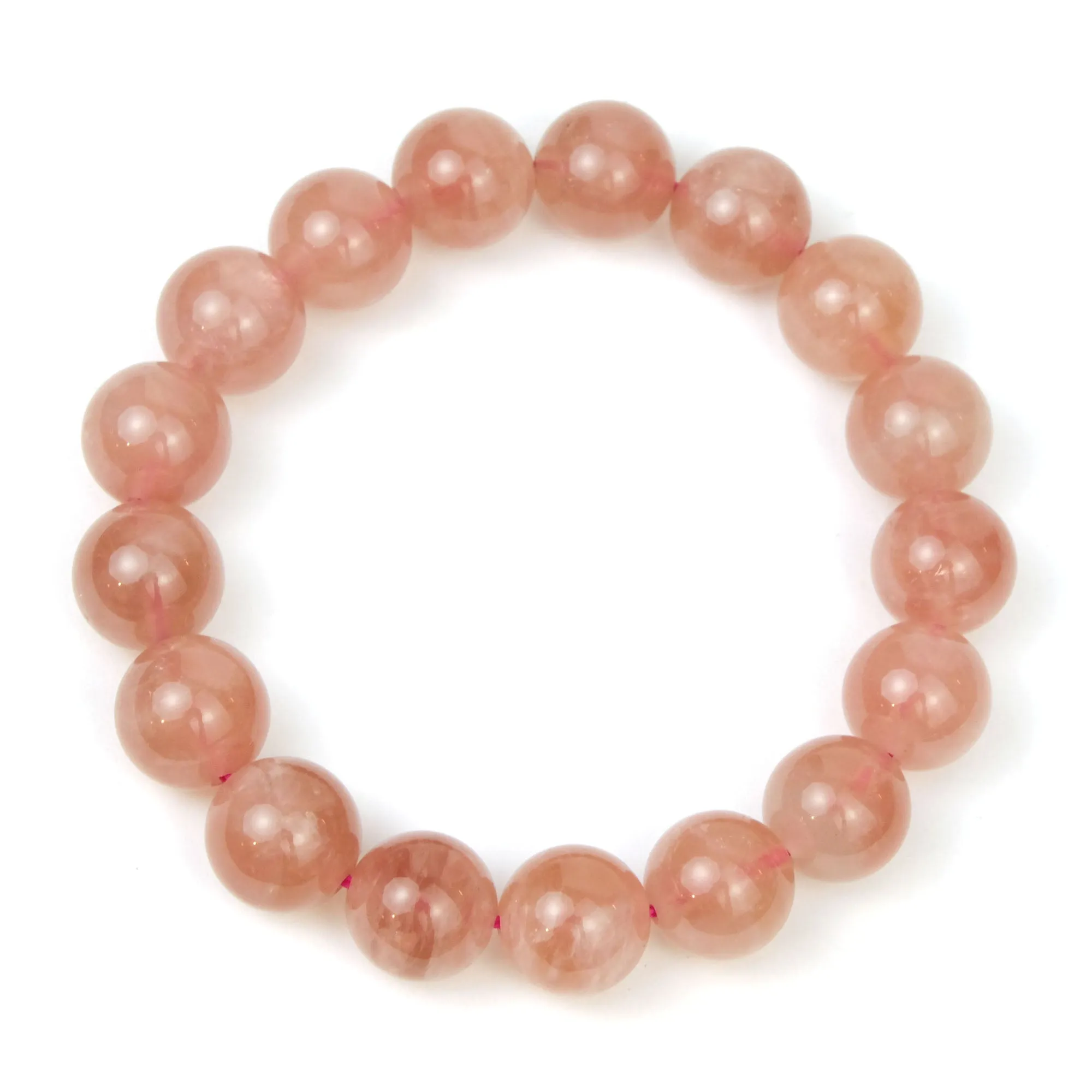 Violet Rose Quartz Stretch Bracelet 12mm