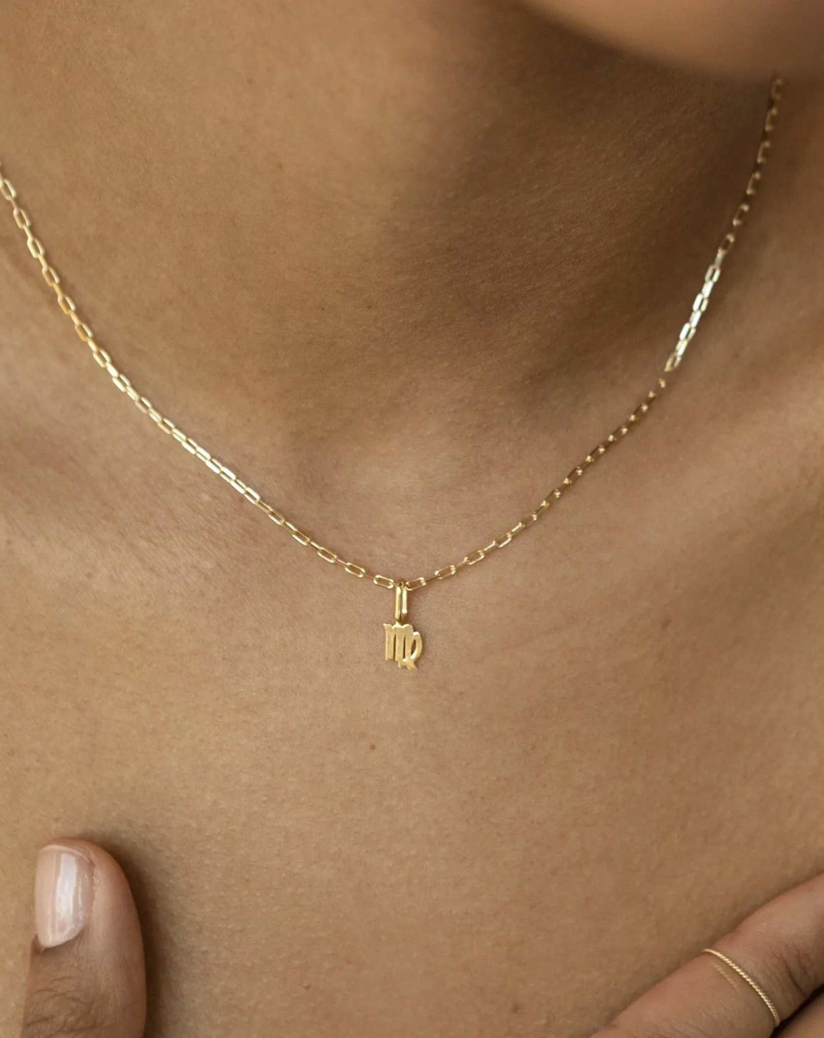 Virgo Zodiac Charm - 10k Solid Gold