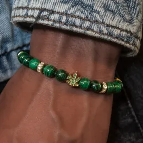 Weed Leaf Beaded Bracelet