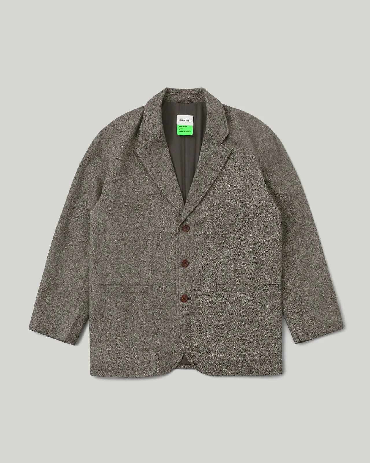 Wool Broad Jacket Brown